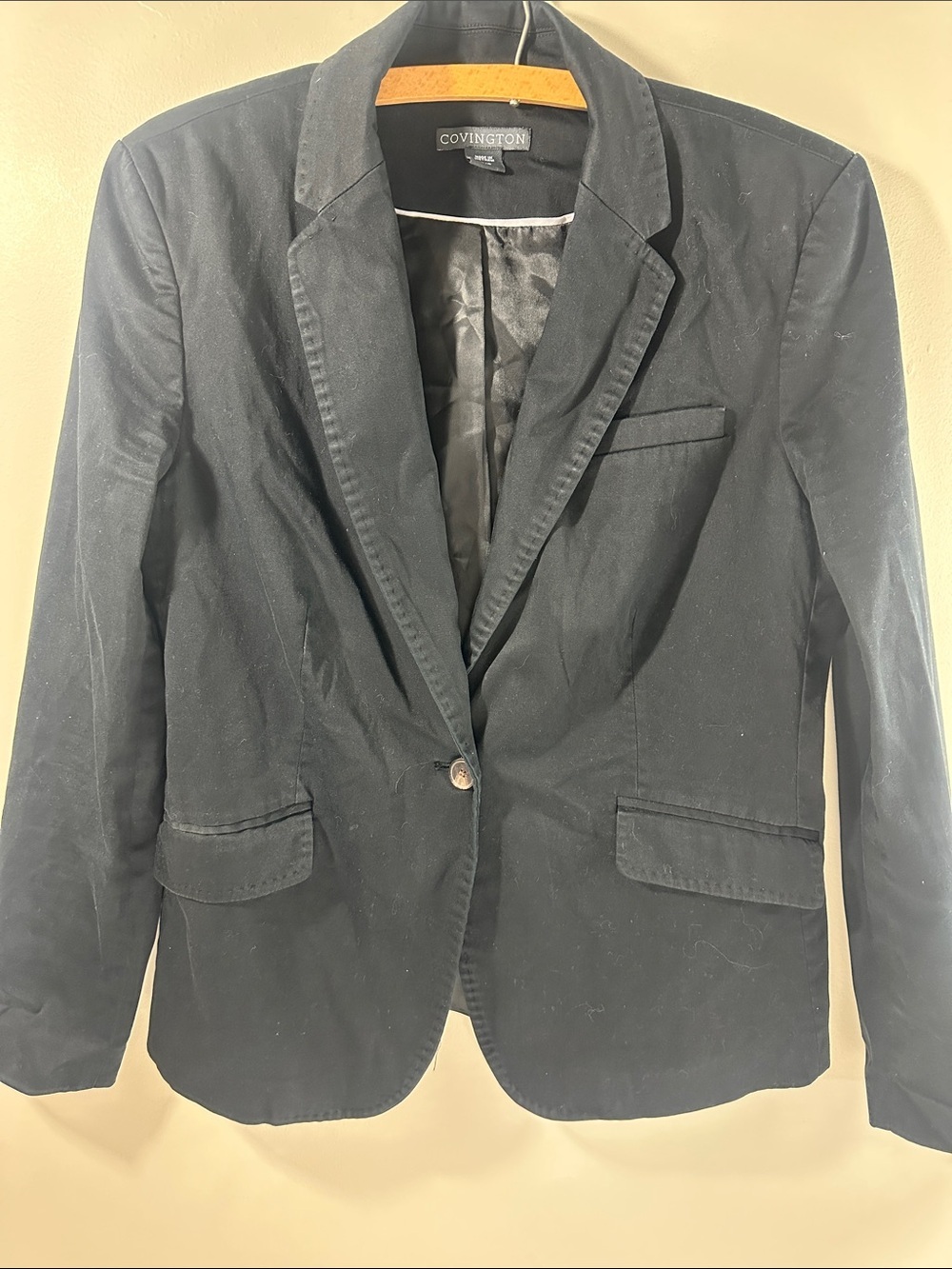 Covington Black Women's Tailored Blazer Jacket Large
